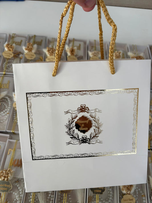 Personalized Luxury Gift Bag (20x20 cm) - Custom Event Packaging