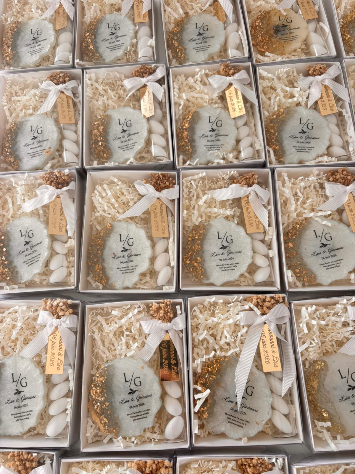 Personalized Magnets and Candy Tubes Wedding Favors - Luxury Souvenir Gifts for Guests