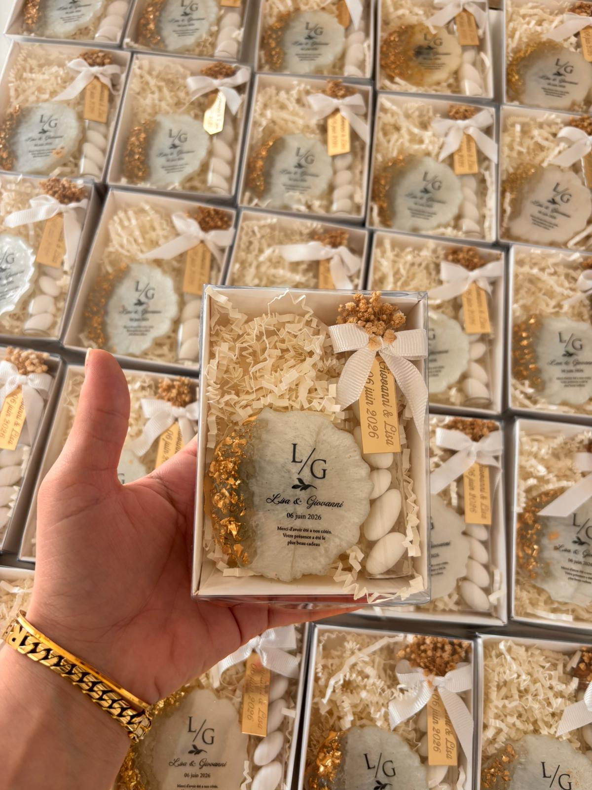 Personalized Magnets and Candy Tubes Wedding Favors - Luxury Souvenir Gifts for Guests
