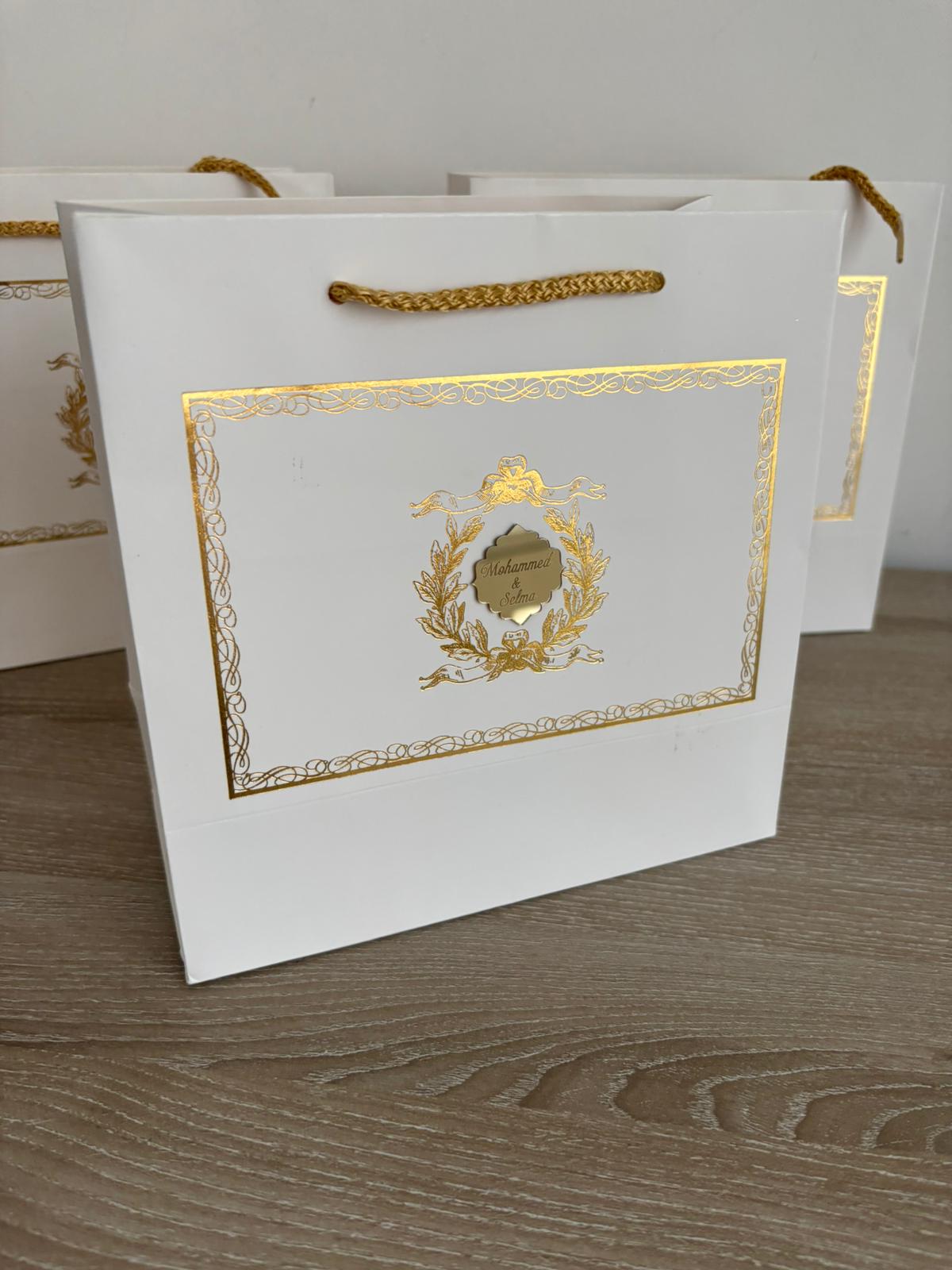 Personalized Luxury Gift Bag (20x20 cm) - Custom Event Packaging