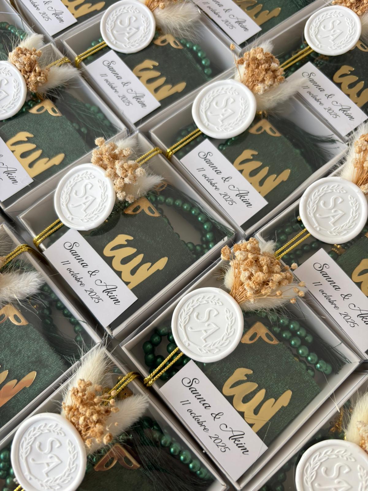 Personalized Mini Quran & Premium Tasbih Gift Set - Custom Color Options