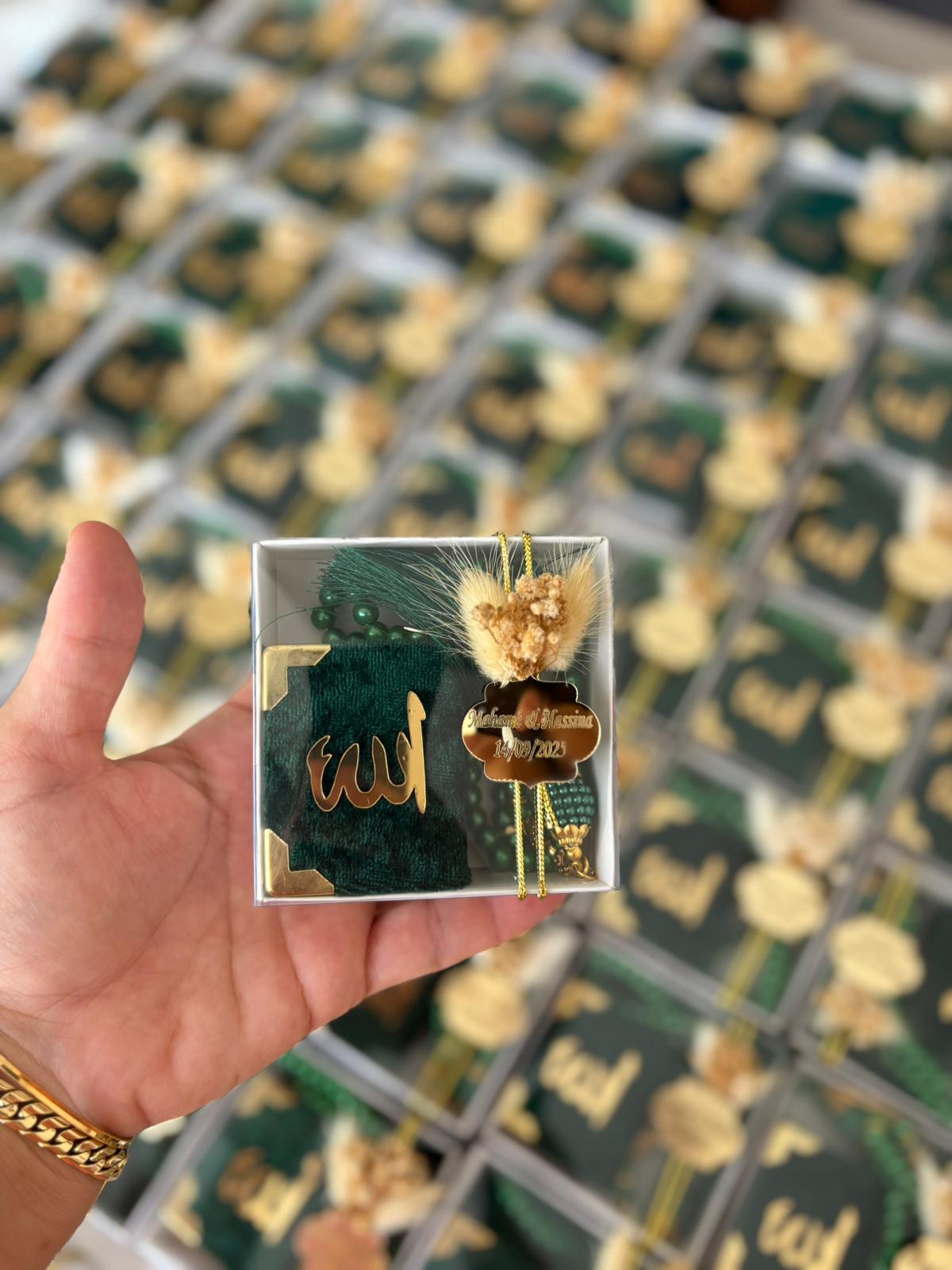 Personalized Mini Quran & Premium Tasbih Gift Set - Custom Color Options