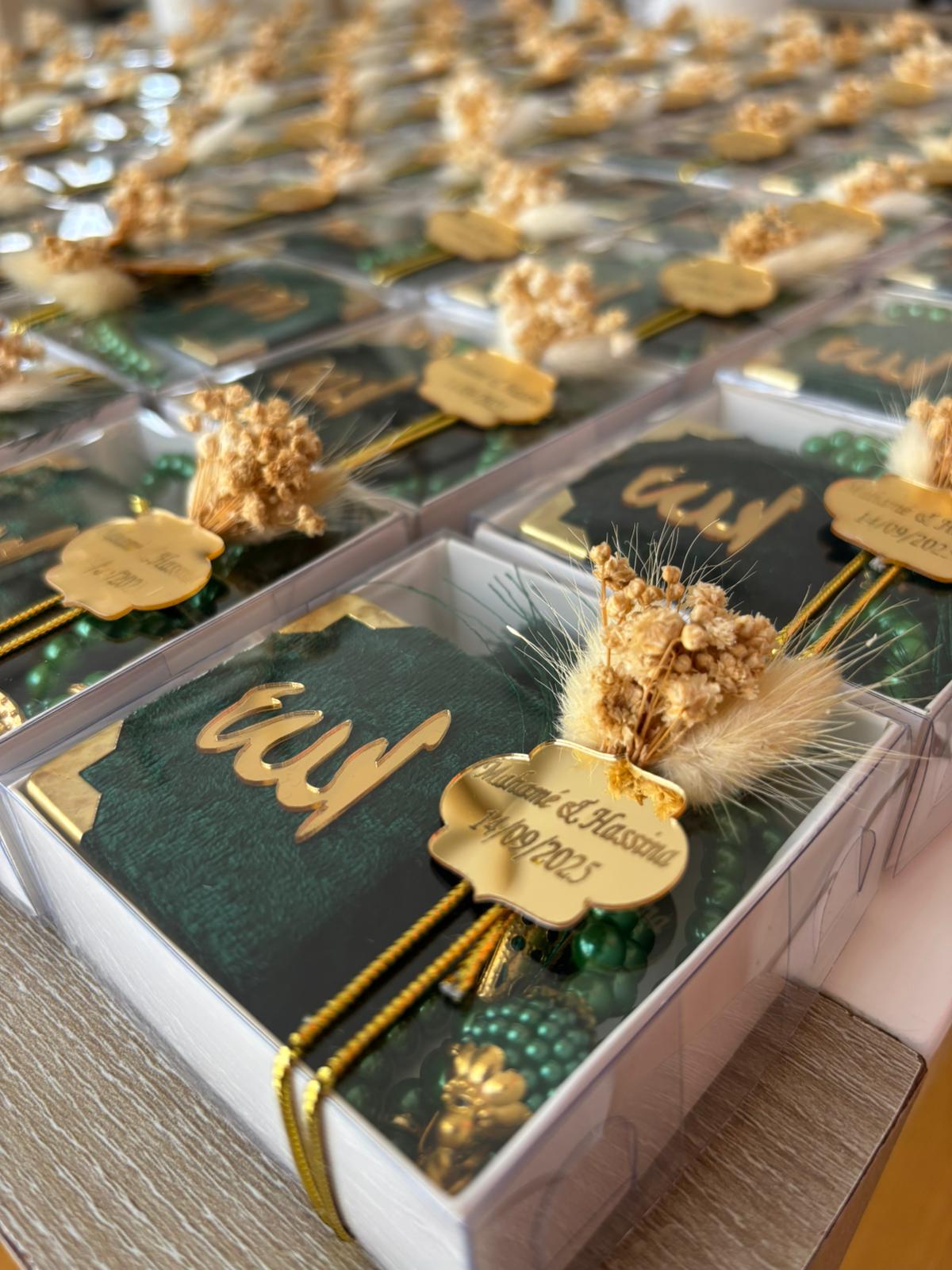 Personalized Mini Quran & Premium Tasbih Gift Set - Custom Color Options