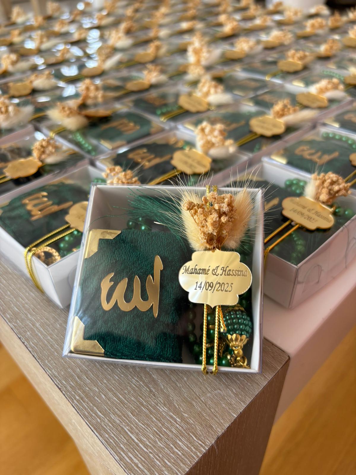 Personalized Mini Quran & Premium Tasbih Gift Set - Custom Color Options