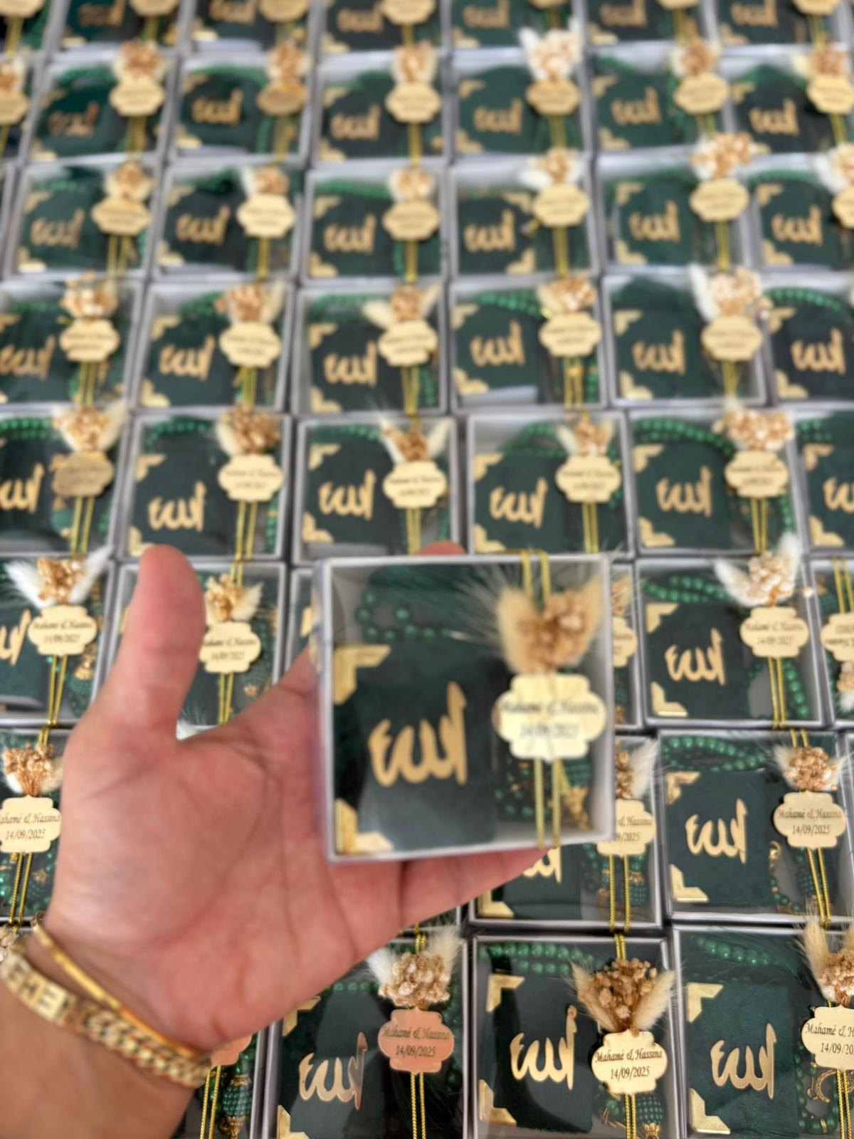 Personalized Mini Quran & Premium Tasbih Gift Set - Custom Color Options