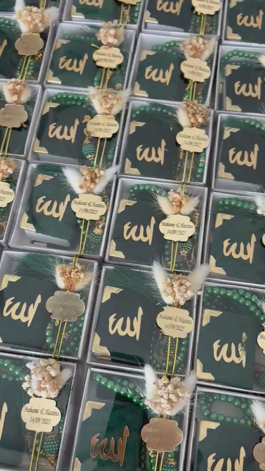 Personalized Mini Quran & Premium Tasbih Gift Set - Custom Color Options